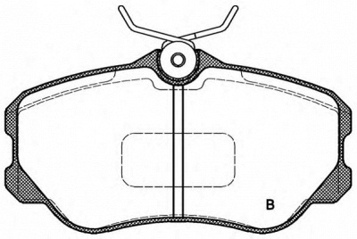 OPEN PARTS bpa030312 -  Комплект тормозных колодок, дисковый тормоз
